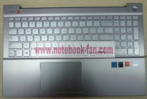 new SAMSUNG 780Z5E plastic top cover keyboard touch pad silve - Click Image to Close